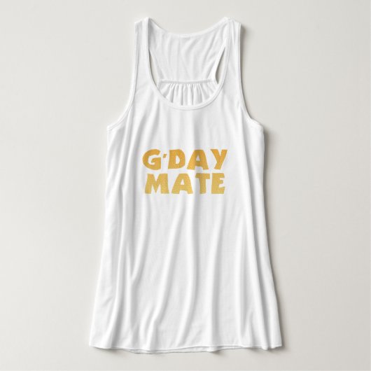 G'Day Mate Tank Top (Design voorkant)
