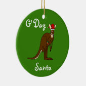 G'Day Santa Kerstmis Kangaroo Ornament (Rechts)