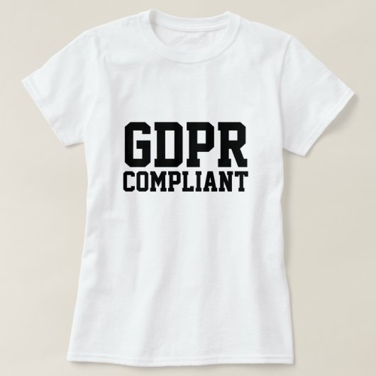 GDPR-conform T-shirt (Design voorkant)