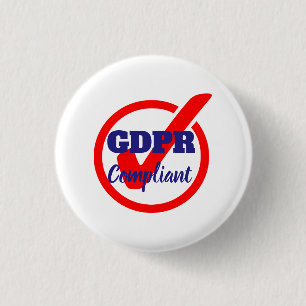 GDPR-conforme algemene gegevensbeschermingsverorde Ronde Button 3,2 Cm