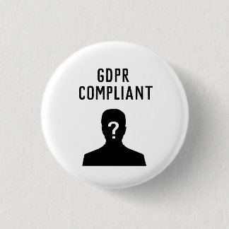 GDPR-conforme knop Ronde Button 3,2 Cm