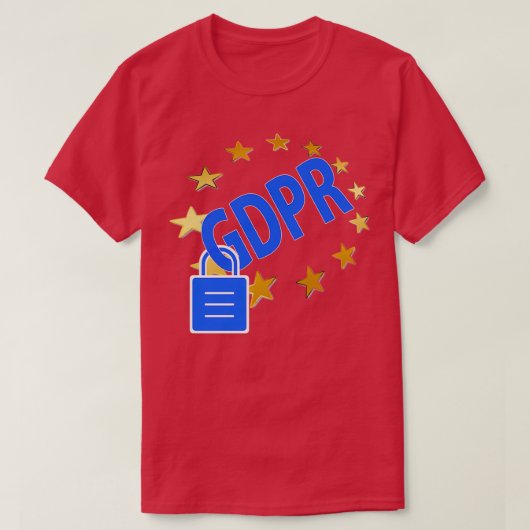 GDPR DSGVO Data Privacy T-shirt (Design voorkant)