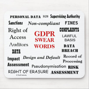 GDPR Swear Words Annoying Funny Compliance Joke Muismat