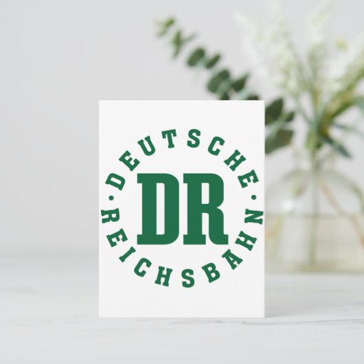 GDR / DDR-spoorweg - Teken Deutsche Reichsbahn Briefkaart (Staand voorkant)