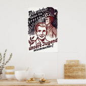 GDR Propaganda Poster Never shall they abuse our (Cuisine)