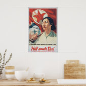 GDR Propaganda Poster You should help, too (Cuisine)