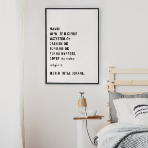 Gdyby Nie Było OK Jestem Tutaj Polish Aanpasbaar Poster