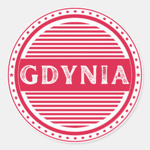 Gdynia City Pride Embleem – Poolse identiteit Ronde Sticker