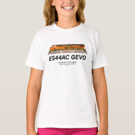 GE ES44AC GEVO Locomotief. BNSF-vrachttrein T-shirt