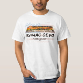 GE ES44AC GEVO Locomotief en Amerikaanse vlag T-shirt