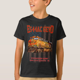 GE ES44AC GEVO Locomotief en Amerikaanse vlag T-shirt