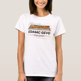 GE ES44AC GEVO Locomotief en Amerikaanse vlag T-shirt