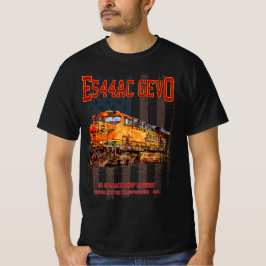 GE ES44AC GEVO Locomotief en Amerikaanse vlag T-shirt