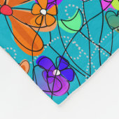 Ge-mail: blauw II Fleece Deken (Hoek)