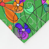 Ge-mail: Zurse Poem Fleece Blanket Green (Hoek)