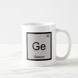 Ge - Ouwe vent Chemie Element Symbool T-shirt Koffiemok