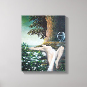 GEA, MYRTLE EN WATER CANVAS AFDRUK