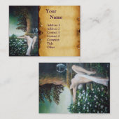 GEA ,MYRTLE EN WATER, perkament Visitekaartje (Voorkant / Achterkant)