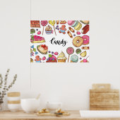 Geabsorbeerd Snoep Poster (Keuken)