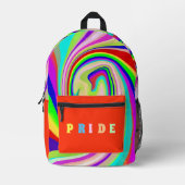 Geabstraheerd kleurrijk bedrukte rugzak (Voorkant)