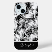 Geabstraheerd zwart-wit Case-Mate iPhone case (Achterkant)