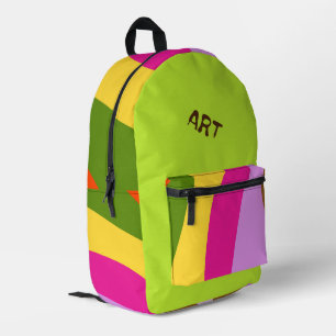 Geabstraheerde gedrukte rugzak