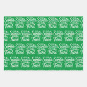 Geachte Kerstman inpakpapier Vel (Voorkant 3)