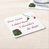 Geachte Kerstman Onderzetter (Schuin)