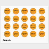 GEACHTE MENING RONDE STICKER (Vel)