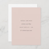 Geachte Valentijn Notitiekaartje (Voorkant / Achterkant)