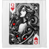 Geachte van harte douchegordijn (Voorkant)