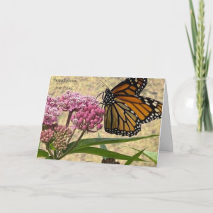 Geachte vriend van de Birthday Monarch Butterfly Kaart