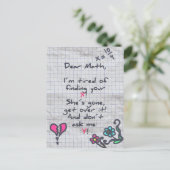 Geachte Wiskunde Briefkaart (Staand voorkant)