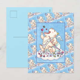 GEADDICEERD OM VAN FUNNY BABY CUPID, CHOCOLATE SNO FEESTDAGENKAART