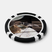 Geai gris et jetons de poker de Bell (Simple)