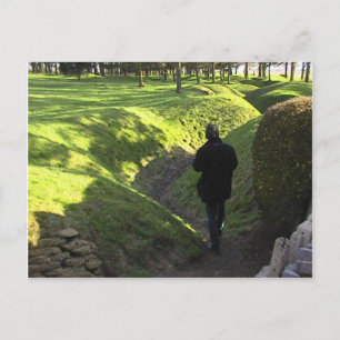 Geallieerde loopgraven in Newfoundland Park in de  Briefkaart