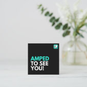 GEAMPED VIERKANTE VISITEKAARTJE (Staand voorkant)