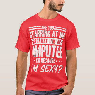 Geamputeerde invaliditeit prothetisch been t-shirt