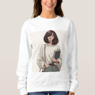 Geanimeerd bedrukt Sweatshirt voor Vrouwen | winte
