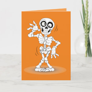 Geanimeerd Halloween Skeleton Kaart