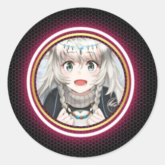 Geanimeerd Logo-ontwerp Ronde Sticker