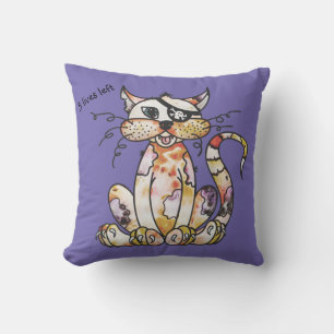 Geanimeerd piraat Tattered Tom Cat Pillow Kussen