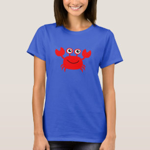 Geanimeerde Gelukkige Krab T-shirt