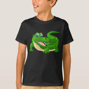 Geanimeerde Happy Crocodile T-shirt