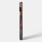 Geanimeerde Meisje in Wit Zittend in een Bloemenge Case-Mate iPhone Case (Achterkant / Links)