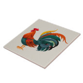 Geanimeerde Rooster Tegeltje (Zijkant)