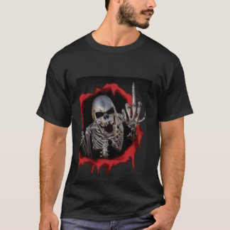 Geanimeerde schedel t-shirt