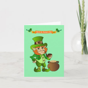 Geanimeerde St. Patrick's Day Leprechaun Kaart