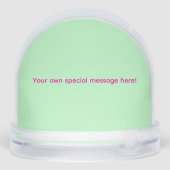 geanimeerde teckel-Valentijn Sneeuwbol (Achterkant)