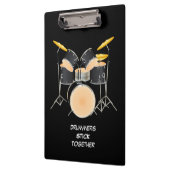 Geanimeerde trommelset klembord (Links)